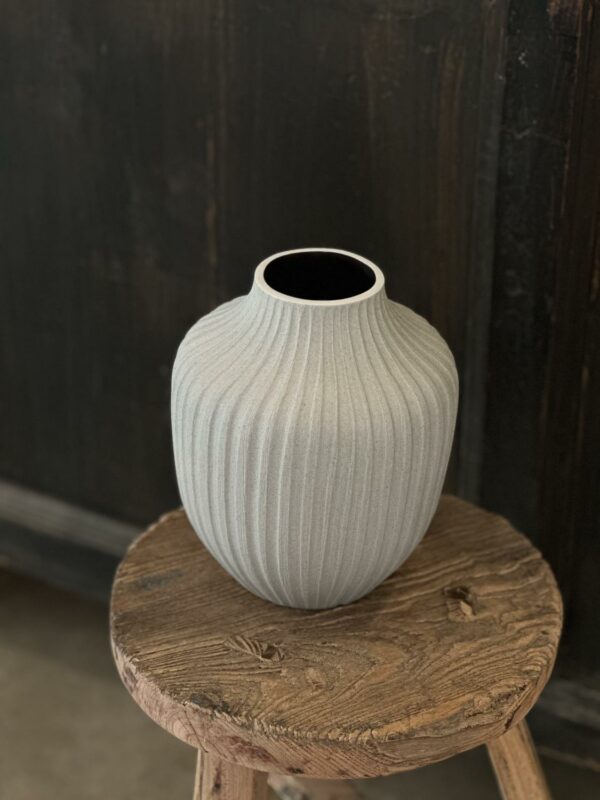 Kyoto vase - sandgrey deepline