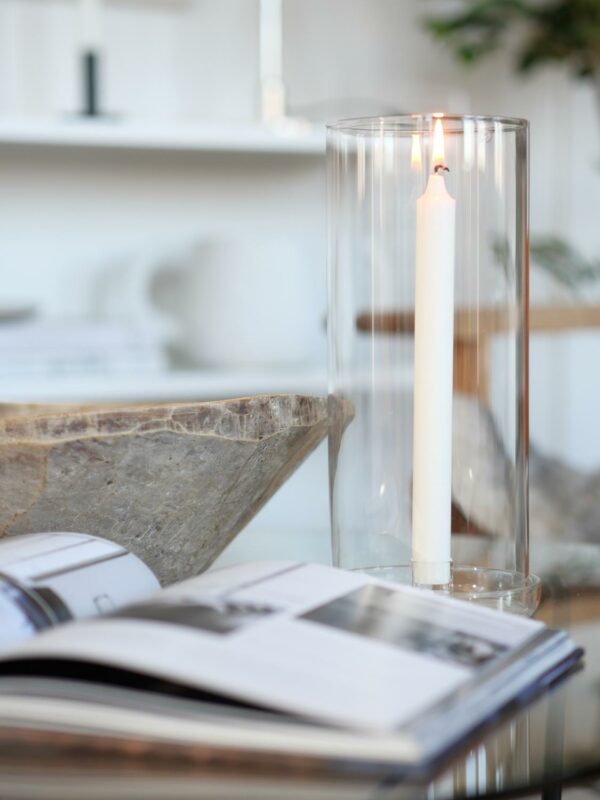 Glasslykt kronelys d12 h29 - Bilde 2