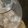 Glassvase rund h10 - klar m/bobler