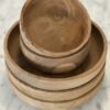 Skål ubehandlet teak 21x4,5cm - Bilde 3