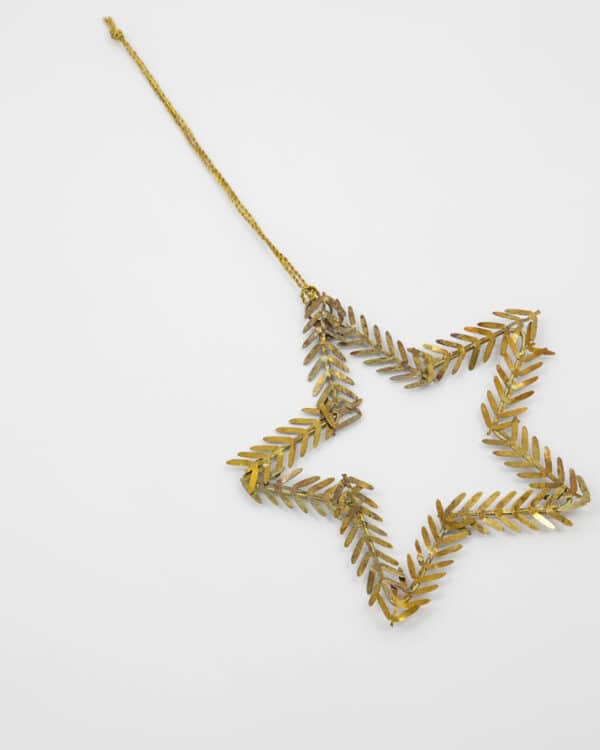 Stjerne ornament, messing - Bilde 3