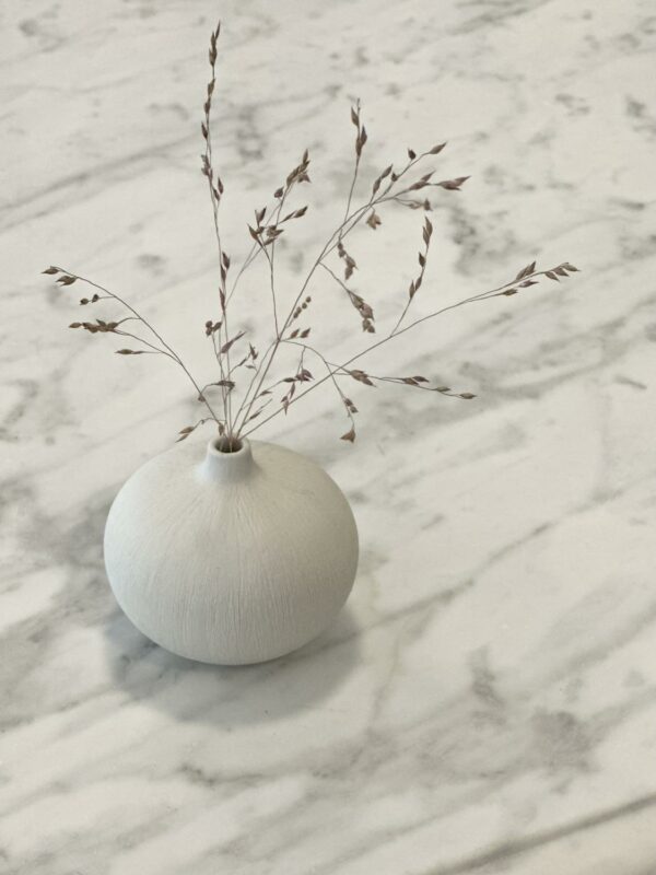 Bari vase small - hvit