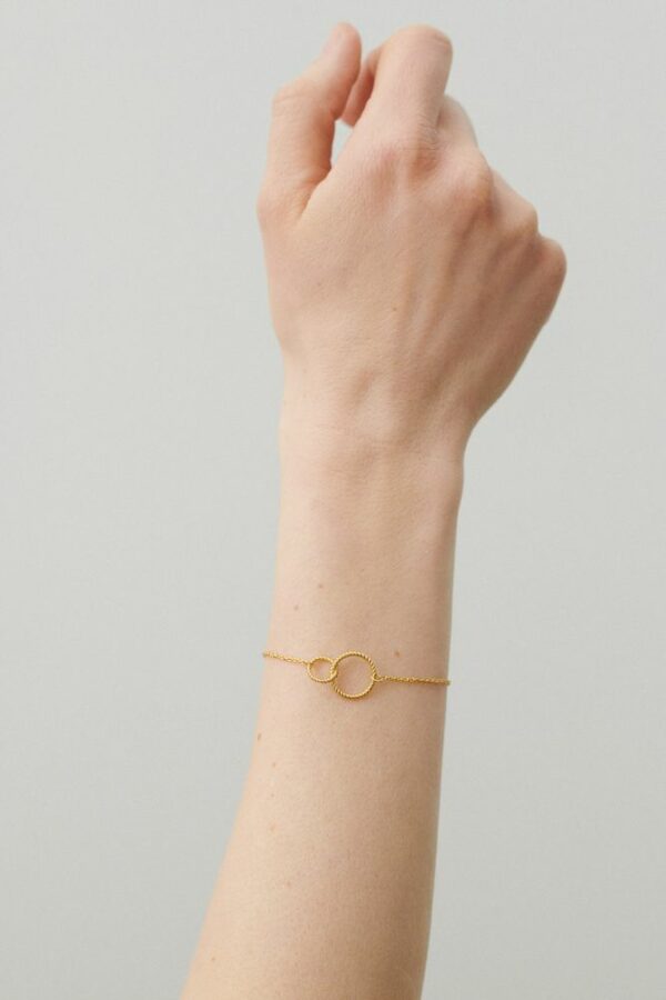 Double Twisted armbånd gull