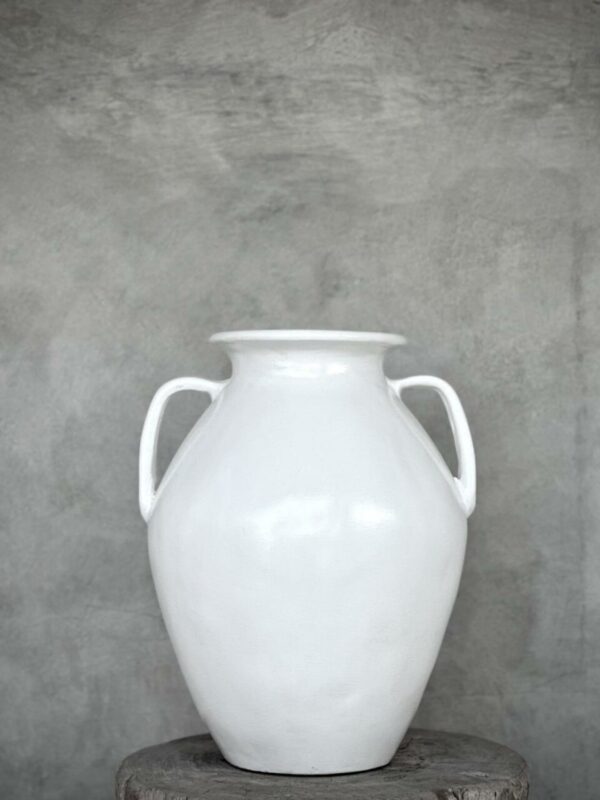 Firona vase, hvit