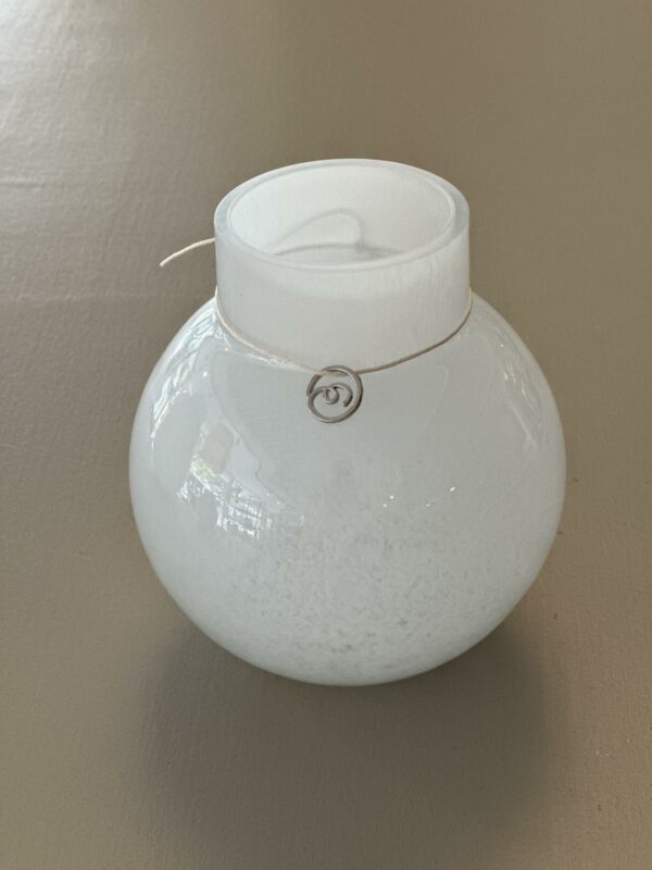 Glassvase h14 - hvit - Bilde 2