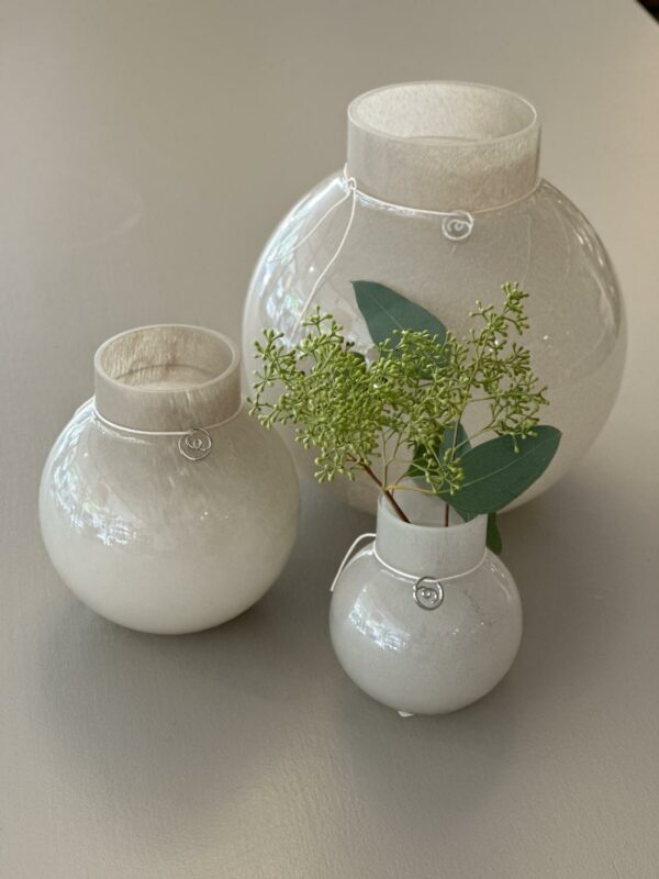 Glassvase h10 - beige