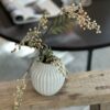 Kyoto vase small - SandWhiteLight Deep line