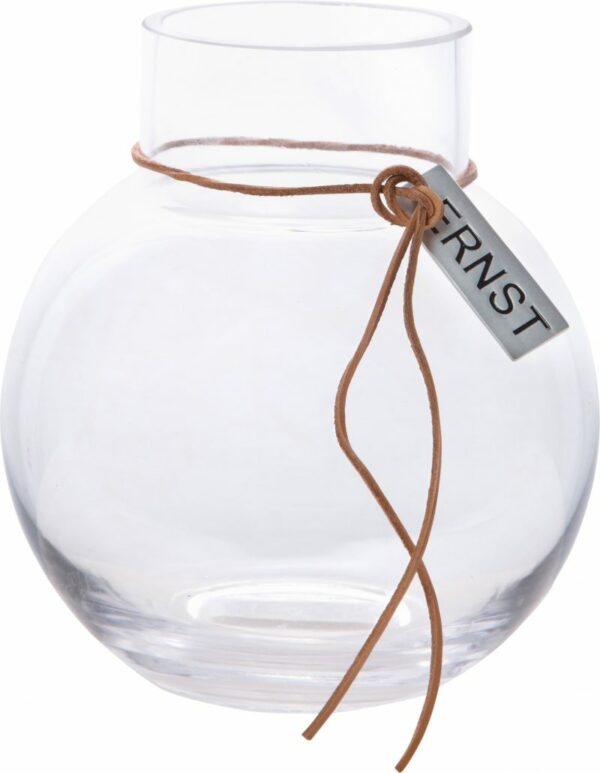 Glassvase rund h10 - klar - Bilde 2