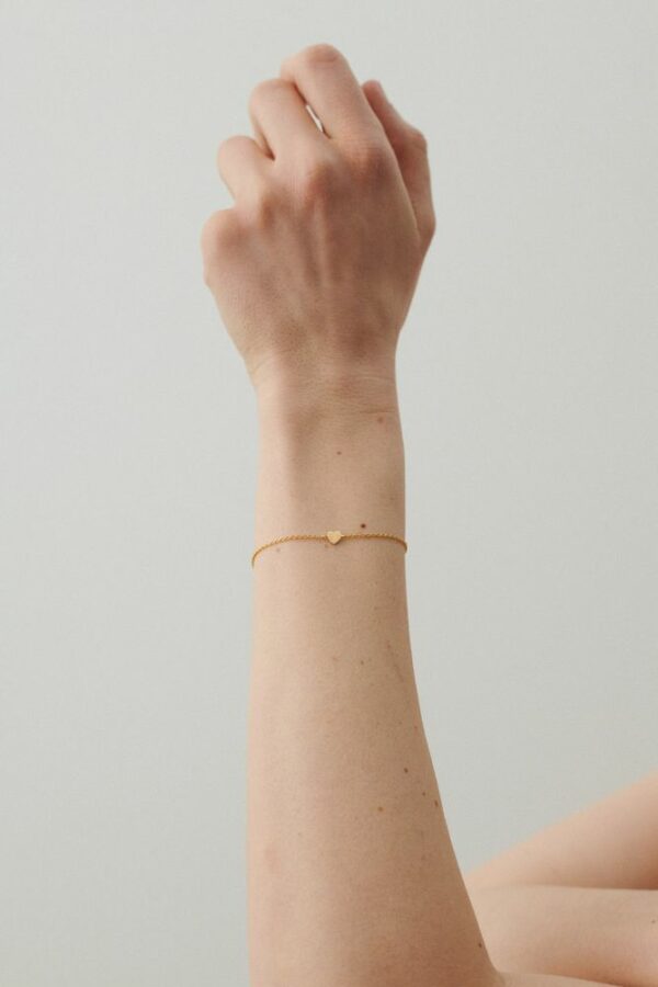Heart armbånd gull