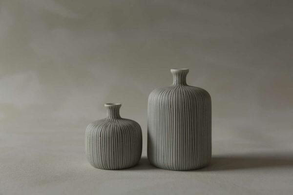 New Bottle vase medium - Grey
