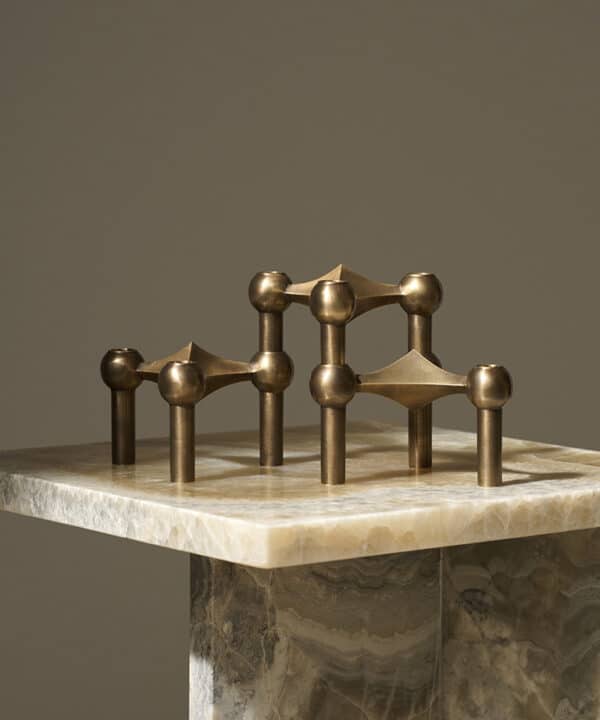 STOFF lysestake bronse