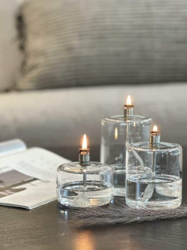 Oljelampe Cylinder medium sølv - Bilde 4