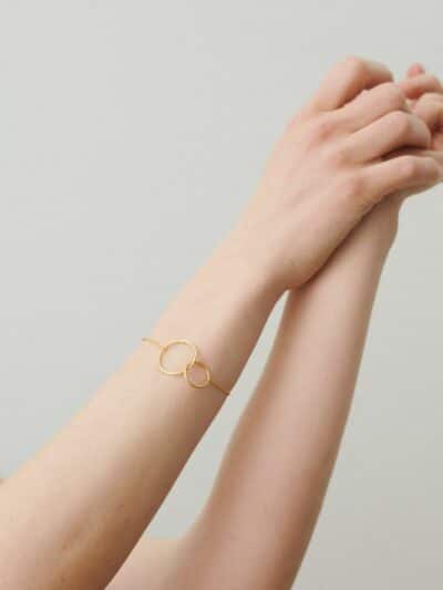 Double Plain armbånd gull
