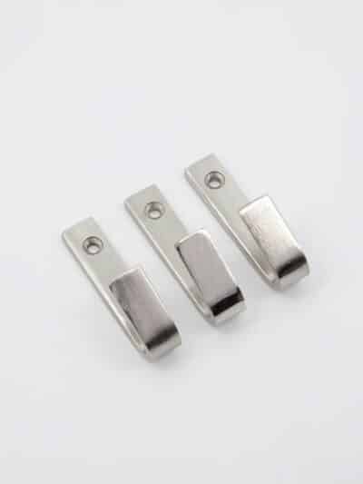 Hook bath stor, silver finish, 3pk
