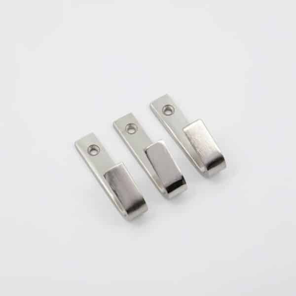 Hook bath stor, silver finish, 3pk