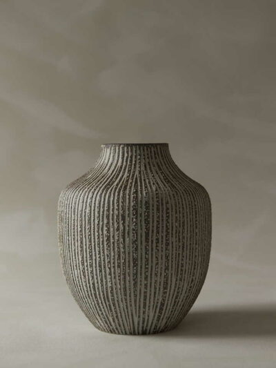 Kyoto vase - Stonestripe brun