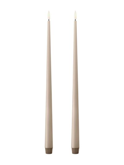 Ledlys 40cm - linen grey. 2pk
