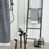 Grid towel 50x100cm Black/Off-White - Bilde 3