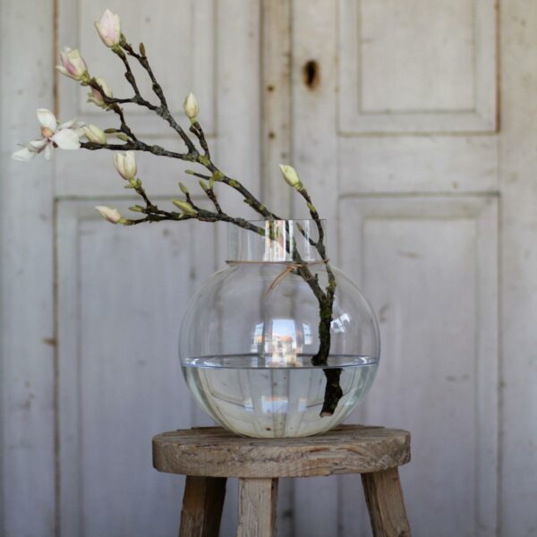 Glassvase rund h22 - klar - Bilde 3