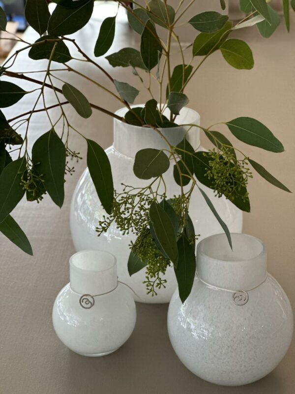 Glassvase h10 - hvit - Bilde 2