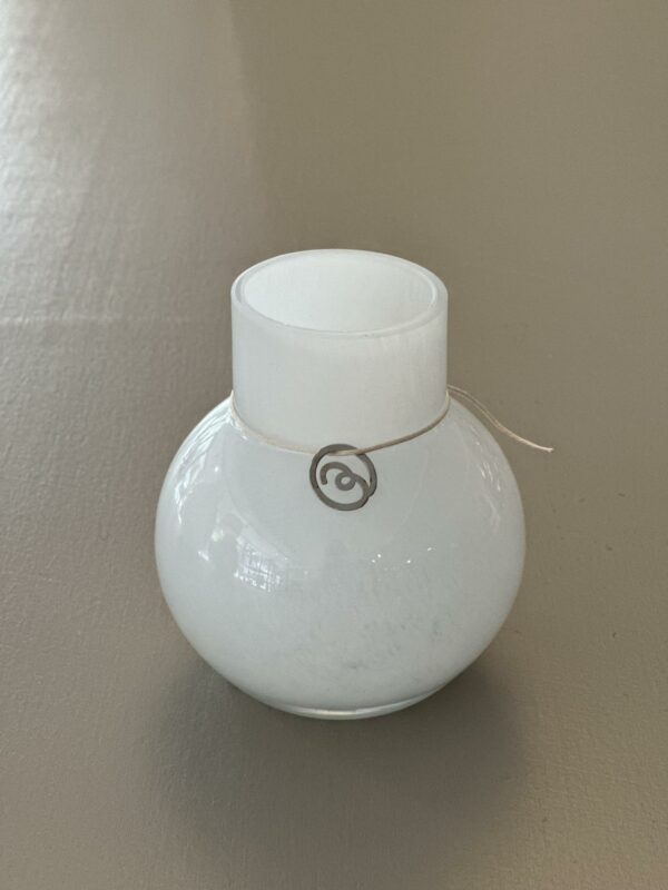 Glassvase h10 - hvit - Bilde 3