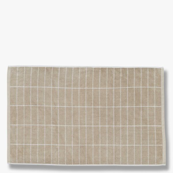 Grid bath mat 50x80cm Sand/Off-White - Bilde 2