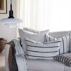Melvin putetrekk 50x50cm, Taupe stripe - Bilde 3