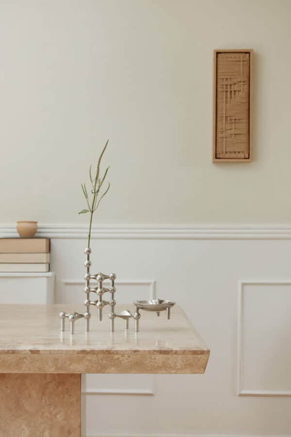 Vase til lysestake chrome - Bilde 2