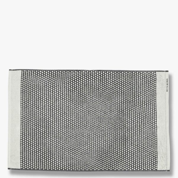 Grid bath mat 50x80cm Black/Off-White - Bilde 3