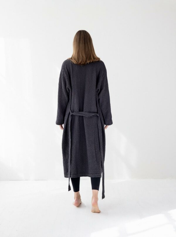Santo morgenkåpe L/XL - Charcoal - Bilde 3