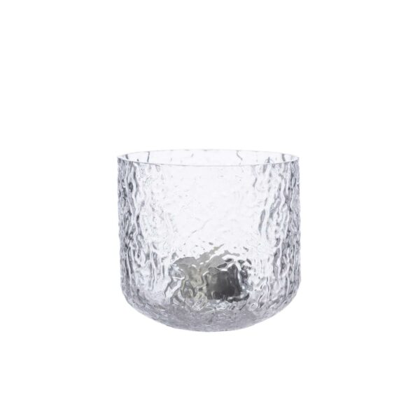 Lysestake i mønstret glass, t-lys - Bilde 2