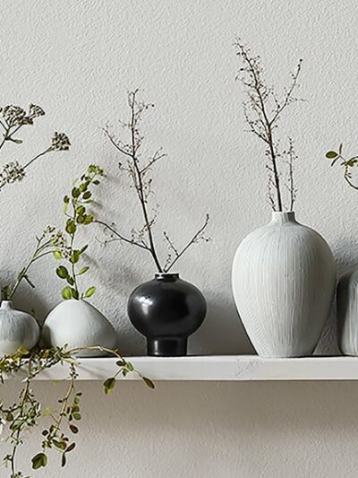 Bari vase small - Grå