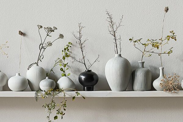 Bari vase small - Grå