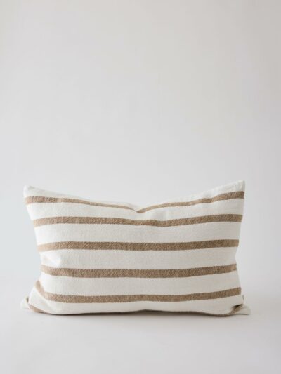 Gaston putetrekk 50x50 Hazelnut stripe