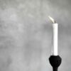 Lotus antikk lysestake i jern - Bilde 2
